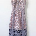 Elliatt Anthropologie  Tingle Lace Overlay Midi Dress in Lilac Photo 2