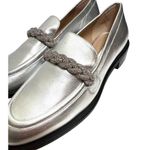 Stuart Weitzman NEW! Palmer Silver Loafer NWOB Women's Sz. 7 Photo 1