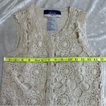 Noille Silk eXchange Crochet Short Sleeve silk Top cardigan vest Photo 8