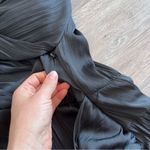 Free People  black silky Larina jumpsuit pleated wide leg‎ women’s size 2 Photo 10