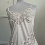 Pink Rose Romantic Vintage Japanese Silky Satin Slip Dress Mini Blush  Lace S Photo 3