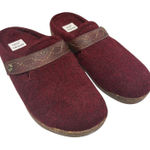 Earth Origins  Women's Aurora Janet Merlot Fabric Cork Retro Clogs Mules‎  7.5 Photo 0