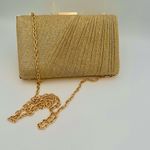 Sondra Roberts  Gold Metallic clutch Photo 2