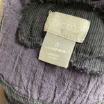 Chico's Navy Butto Front Jacket Size 2 Large 12 14 Nautical Classic Sailor Casual Photo 3