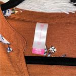 No Bo Nwt Boho Brown Floral tunic Dress short sleeves belt x-large 15/17 Photo 7