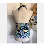 Jaclyn Smith Swimwear Sz 6 Adorable Tankini Top Blue Tropical Print Photo 4