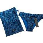 Triangl Maci Blue Leopard Bikini bottom w/bag Size Xs NWT Photo 2