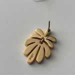 Lele Sadoughi NWOT  Gold and Crystal Leaf Earrings Photo 4