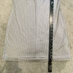 VTG Dress Women Metallic Holiday Bodycon Midi Geometric Large New Years Disco Silver Photo 9