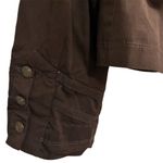 Apt. 9  Women's Military Style Jacket Brown Size L Double-Breasted Photo 5