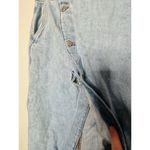 Madewell  Light Blue Denim 100% Cotton Mid-Length Cut Wrap Midi Skirt Size 29 Photo 7