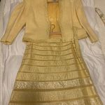 Carlisle yellow detailed skirt with Tweed Jacket Photo 3