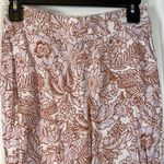 Rachel Zoe Women's  Floral Wide Leg 100% Linen Pants Elastic Waist Size Small EUC Photo 2