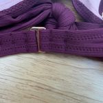 Shade & Shore Women's Boysenberry Double Tie-Front Bikini Top - Size 34A - NWT Photo 3