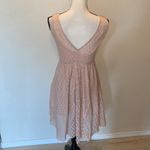 Very J  pink lace lined fit n flare high low summer dress Photo 6