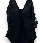 Carole Hochman Black Sleeveless V‎ Neck Side Tie One Piece Swimsuit Size XL NWT Photo 0