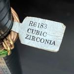 Vintage Emerald Green Birthstone Cubic Zirconia CZ Rope Gold Photo 7