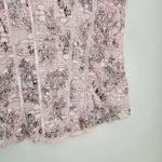 Dress Barn Vintage Y2K Pink Black Floral Corset Tank Top M Photo 5