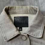 Paige  Denim Womens Size M Gray with Faux Black Leather Elbow Patches Jean Jacket Photo 12