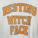 PINK - Victoria's Secret  VS Womens 2018 Halloween Resting Witch Face Campus Shirt S Photo 4