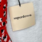 superdown Revolve  Red Brianna Mini Dress Lace Trim Party Cocktail‎ Dress Medium Photo 3