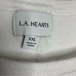 LA Hearts L.A. Hearts downtown white soft tank top women’s size XL modern new with tags Photo 4