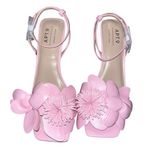 Apt. 9  Esmeralda Floral Pink Women's Sandal Heels Size 9 Memory Foam Photo 0