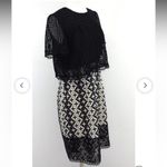 Anna Sui NWT 300$ size 6 embroidered eyelet geo dress designer fall knit lace Photo 3