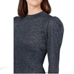 Sachin + Babi Amelie Metallic Knit Dress Medium Long Sleeve Knee Length Photo 2