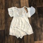 Alythea  Peoples Nation White Romper Medium NWT Photo 9