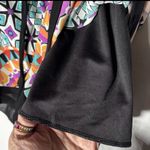 Geometric‎ Patterned Women's Shorts Blue Size L Photo 4