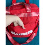 shoulder bag Globus red white passport wallet vintage Photo 5