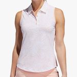 Adidas NWOT  ULTIMATE PRINT SLEEVELESS POLO size small Photo 0