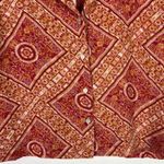 Rose + Olive NWT Printed V-Neck Cropped Buttondown Shirt Size Small S NEW Photo 3