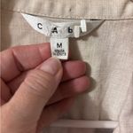 CAbi  Jacket Blazer Linen light coat Ruffle asymetrical crop M Photo 4