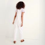 Madewell Straight Leg Overalls in Tile White Photo 1