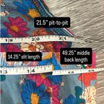 Natural Life  Pink Blue Floral Hangout Cotton Jersey Midi Tank Dress Boho Cottage Photo 10