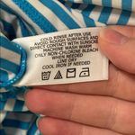 Coolibar Blue/White Striped UV Protection Top/Tee Photo 8