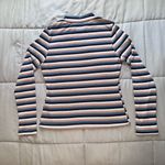 SheIn  Multicolor Striped Ribbed Mock Neck Long Sleeve Top Size XL Photo 1
