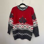 Vintage Susann D Textured Knit Holiday Sweater Acrylic Wool Heavyweight Women M Size M Photo 0