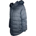 Women's Artic Expedition Curved Hem Down Parka with Detachable Hood Black Small Photo 3