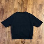 UGG  Madeline Fuzzy Logo Black Crewneck, cropped sleeve, Women’s Sz Small Photo 5