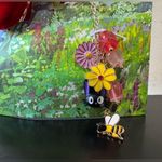 Her Universe Studio Ghibli Kiki's Delivery Service Bow Claw Clip with Jiji and Floral Charms Photo 2