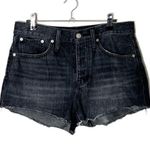 Madewell  Relaxed Denim Shorts Women’s Size 26 Black Calverley Wash AJ243 Photo 2