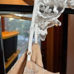 Lulus  Twirl the Night Away Embroidered Lace Mini Skater Dress Cream Size Medium Photo 11