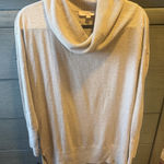Loft  Tan Cowl Neck Oversized Sweater Size Medium Photo 0