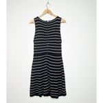 Alice + Olivia Monah Striped Metallic Sleeveless Wool Blend Sweater Dress Photo 3