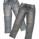 Chico's Platinum Jeans Womens 0.5 Small 6 Straight Leg Acid Wash Denim Bundle Lot Photo 0