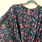 Free People  Flower Fields Emerald Combo Dress Photo 9