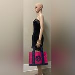 Tory Burch  Fuchsia and Navy Tote Photo 14